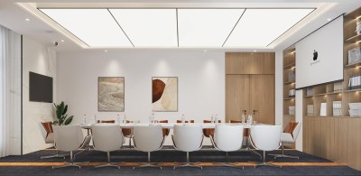 现代会议室3D模型下载